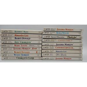 Lot of 18 Vintage Harlequin Presents Romance Novel Paperbacks Never Read